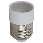 Переходник E27-E14, пластик, белый (50/400/9600)