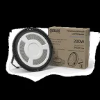 Светильник светодиодный промышленный ДСП 200 Вт 24000 лм 5000К AC 220В IP65 D310х88мм стекло угол 120 грд UFO Gauss