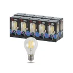 Лампа светодиодная декоративная LED 9 Вт 1170Лм 4000К груша, филамент нейтральный E27 230В F-LED A60-9W-840-E27