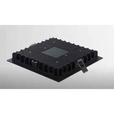 Светильник светодиодный DL-03 квадратный встраиваемый 110*110*25 12W 3000K IP54/IP44 RAL9005 черный муар | V1-R0-T0354-10000-4401230 | VARTON