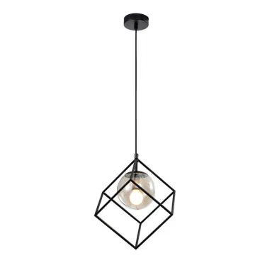 Светильник подвесной (подвес) Moon 5145-201 х Е14 40 Вт черный лофт - кантри потолочный