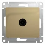 GLOSSA Розетка телевизионная TV одиночная в рамку 1дБ титан