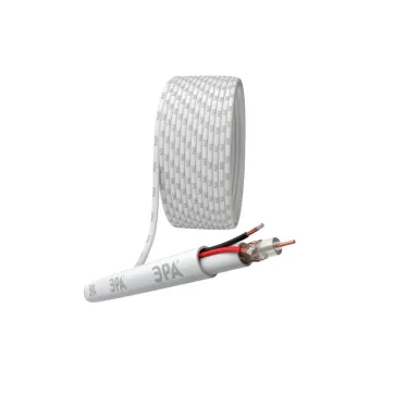 Кабель для аналогового видеонаблюдения ЭРА Simple KL-0.5-PVC КВК-В-2 +2x0.5 мм кв. бухта 200 метров. белый