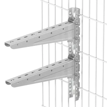 Крепление на сетку двух консолей 43х50х495 мм, горячеоцинкованное
