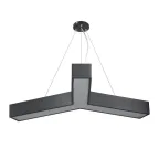 Светильник светодиодный Geometria Igrek SPO-143-B-40K-056 56Вт 4000К 3700Лм IP40 900х80 черный подвесной