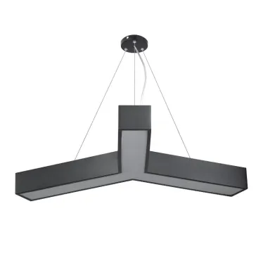 Светильник светодиодный Geometria Igrek SPO-143-B-40K-056 56Вт 4000К 3700Лм IP40 900х80 черный подвесной