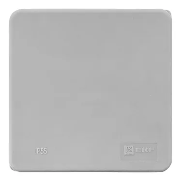 Коробка распределительная KMP-030-035 с крышкой (85х85х40) для прямого монтажа без мембр. вводов серая IP54 EKF