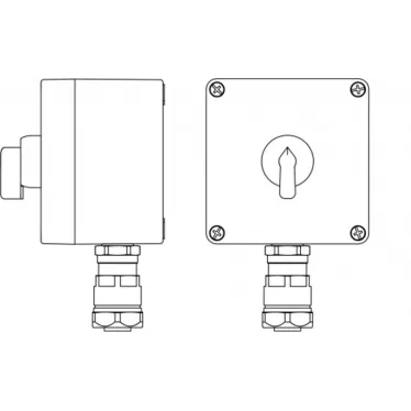 Взрывозащищенный пост управления из полиэстера CPE-Р-03 -(1xPB54(11)) -1x6018ANP22BKM2SB(C)1Ex d e IIC Т5 Gb / Ex tb IIIC T95°C Db IP66