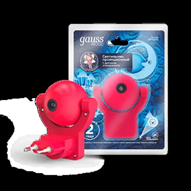 Светильник ночник розеточный 0.5 Вт Розовый IP20 с фиксированной проекцией и датчиком освещённости MOOD Gauss