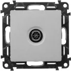 Valena LIFE Розетка ТВ c топологией звезда 0-2400 МГц С лицевой панелью Алюминий