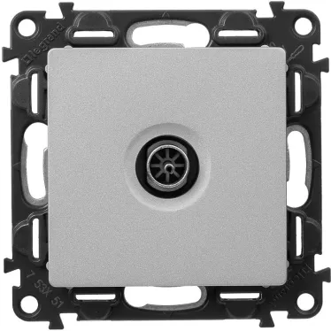 Valena LIFE Розетка ТВ c топологией звезда 0-2400 МГц С лицевой панелью Алюминий