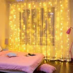 Светодиодная новогодняя гирлянда ЕNIG - 320W Занавес 8 режимов 3*2 м теплый белый 320 LED IP20 220 V