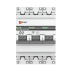 Автоматический выключатель 3P 2А (D) 6кА ВА 47-63M c одним магнитным расцепителем