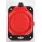 Колодка каучуковая с/з 1гн 16A IP44 красная (24/240/1440)