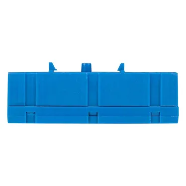 Шина 0 N (6х9мм) 12 отверстий латунь синий изолированный корпус на DIN-рейку PROxima