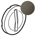 Celiane Лицевая панель выключателя/переключателя однополюсного 067001/02/31/32 с тонкой клавишей графит