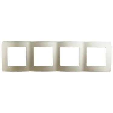 Рамка на 4 поста, Эра12, шампань, 12-5004-04