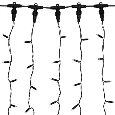 Гирлянда "Светодиодный Дождь" 2х6м, постоянное свечение, черный провод, 230 В, диоды БЕЛЫЕ, 1140 LED | 235-165 | NEON-NIGHT