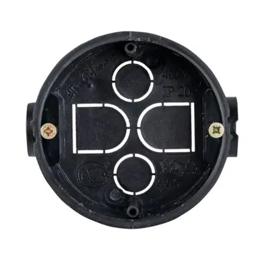 Коробка установочная приборная КМТ-010-044 со стыковочными узлами и саморезами для твердых стен (68х40) PROxima