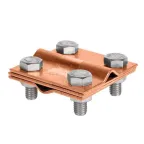 Зажим крестовидный прут-прут (3 пластины 57x57мм) Cu EKF PROxima |  lp-55758-cu |  EKF