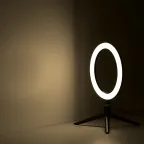 Светильник кольцевой 14W 700lm 3000-6500K 5V USB IP20 260*23мм черный дим пульт LED 1/20 | RL002 | Gauss