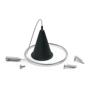 Комплект подвесов для трекового шинопровода осветительного, цвет черный | TR119 | Gauss