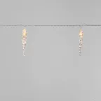 Гирлянда светодиодная Сосульки 1,5 м, 10 LED, прозрачный ПВХ, цвет свечения теплый белый, 2 х АА (батарейки не в комплекте) | 303-093 | NEON-NIGHT