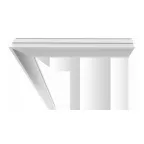 Светильник светодиодный Universal-Line L-поворот правый/левый встр. 650х650х69мм 25Вт 4000K IP40 RAL9003 белый муар |V1-A1-10418-10000-4002540 |VARTON