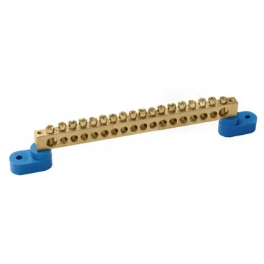 Шина N ноль на двух угловых изоляторах ШНИ-8х12-18-У2-С