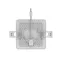 Встраиваемый светильник Frameless квадрат 9W 4000K 1/60 | 968511209 | Gauss