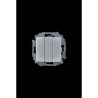 Выключатель трехклавишный, 10А, 250В, винтовой зажим, алюминий