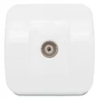 Розетка Минск TV 1-местная ОП 75Ом 5-862МГц белая