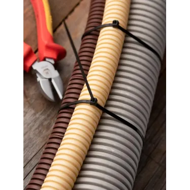 Хомут P6.6 стандартный черный 3.6x250 (100шт) FlexLock PROxima