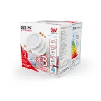 Светильник встраиваемый downlight Elementary круг 5W 430lm 4000K 210-240V IP20 95*38 монтаж бел.LED (3шт. в упак.) LED 1/40 | 9100420205T | Gauss