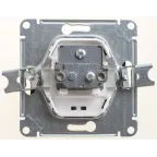 GLOSSA Розетка телевизионная TV проходная 4DB антрацит в рамку