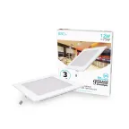 Светильник светодиодный встраиваемый ультратонкий квадратный IP20 12W 4100K | 940111212 | Gauss