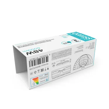 Светильник светодиодный промышленный линейный ССП-176 EVO IP65 1500*76*66 48W 5250lm 4000K мат 1/12 | 864425248 | Gauss