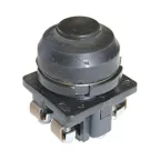 Выключатель кнопочный ВК30-10-20110-54 У2, чёрный, 2з, цилиндр, IP54, 10А. 660В