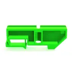 Изолятор нулевой шины 35мм зеленый