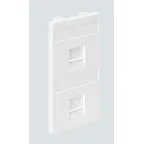 Connect Адаптер на 2 RJ45 CJ545U(FM) CJ546U(FM) шторки CIMA-модуль 52x108мм SC белый