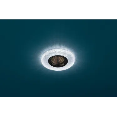 Светильник точечный декоративный cо светодиодной подсветкой, голубой DK LD1 BL
