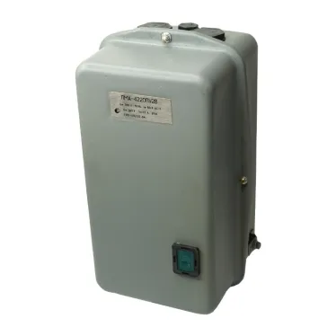 ПМА-4220 У2 В, 380В, 2з+2р, 63А, нереверсивный, с реле РТТ-221П 53,5-63,0А, в корпусе IP54, с кнопкой R, пускатель электромагнитный (ЭТ)