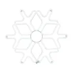 Фигура Снежинка из гибкого неона, 60х60 см, цвет свечения белый | 501-325 | NEON-NIGHT