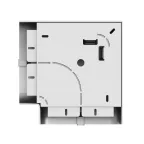 Угол плоский 110х50мм серый металлик