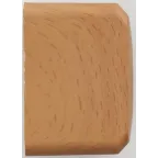 ЭТЮД Розетка наружная с заземлением со шторками бук