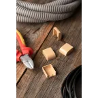 Заглушка (20х10) (4 шт) Plast под светлое дерево