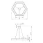 Светильник светодиодный Geometria Hexagon SPO-124-B-40K-051 51Вт 4000К 3900Лм IP40 800*800*80 черный подвесной