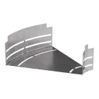 Угол горизонтальный изменяемый 0-45 градусов Стандарт 300х100