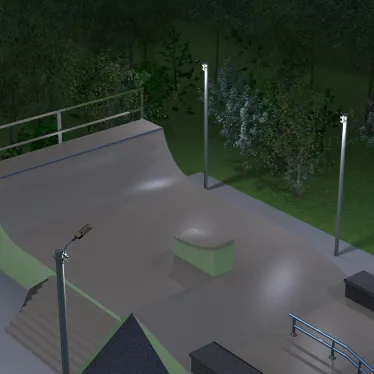 Кронштейн для уличных светильников на опору с 2 хомутами 625х460х680 D60мм | 903265303 | Gauss