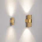 Светильник SP-SPICY-WALL-MINI-TWIN-S104x39-2x3W Day4000 (GD, 40 deg, 230V) (Arlight, IP20 Металл, 3 года) | 035563 | Arlight